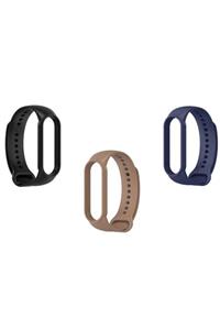 Xiaomi Mi Band 5/6 Uyumlu Akıllı Bileklik Silikon Kordon 3'lü Set