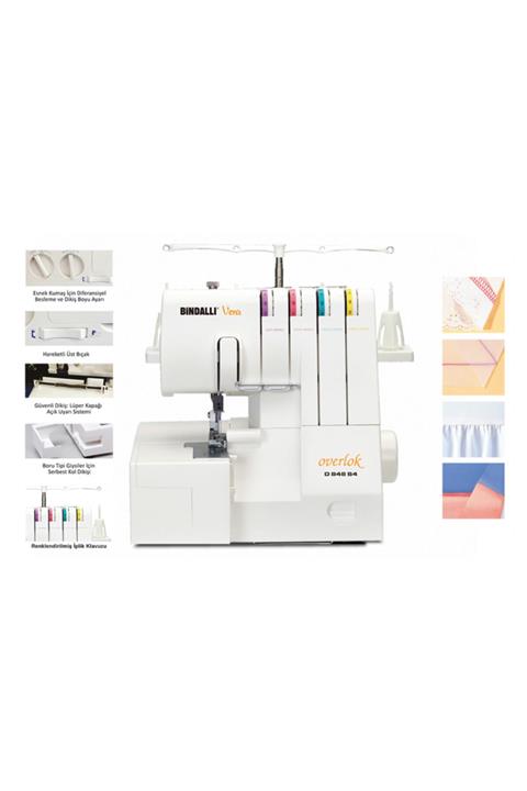 BİNDALLI VERA Muzkar Makine D 848 S4 Overlok Makinası