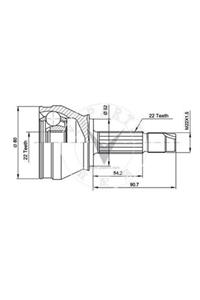 CİFAM Aks Kafası Dıs Palıo 1.4 C513 Eskı Sanzıman