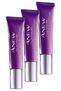 AVON Anew Platinum Anında Göz Pürüzsüzlüğü Kremi 15 Ml. Üçlü Set