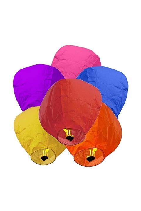 Markafox Gece Gökyüzü Dilek Feneri Dilek Balonu Büyük Uçan Romantik 3 Adet