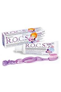 R.O.C.S. Rocs Kids 4-7 Balon Sakızı Tadında Diş Macunu 45g + Diş Fırçası Seti