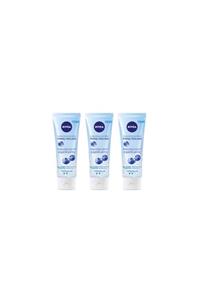 Nivea Pürüssüzleşitirici Pirinç Peelingi Doğal Yaban Mersini & Organik Pirinç 75 Ml 3'lü Set