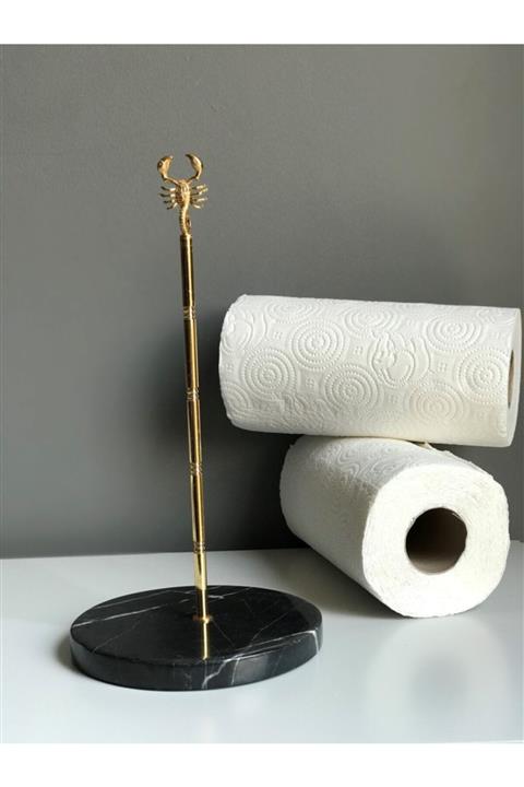 Pasifik Akrep Detaylı Mermer Kağıt Havluluk