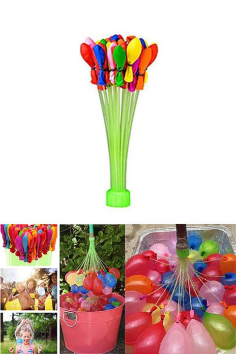 Parti dolabı 37 Adet Su Balonu Ve Su Balon Sihirbazı Doldurma Aparatı