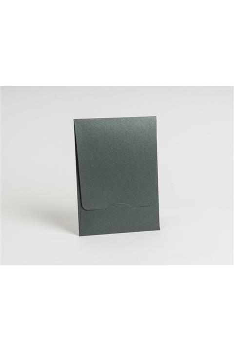 ARTİMED 13×18 cm Metalik Yeşil Dikey Uzun Kapaklı Davetiye Zarfı 100 Adet