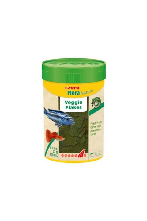 SERA Flora Nature Tropikal Ciklet Balık Yemi 100ml 22gr