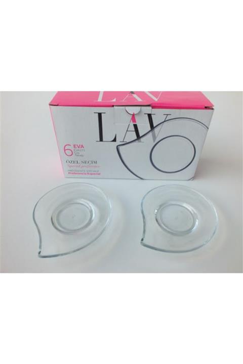LAV Eva Çay Tabağı 6x2:12 Adet