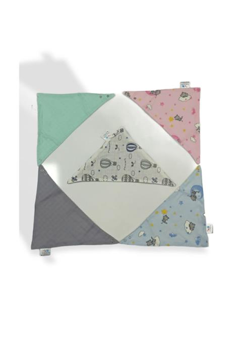 Enhitbaby Müslin Fular Mama Ve Salya Önlüğü Önü Müslin Arkası Pazen Kumaş