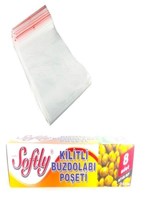 Softly Kilitli Buzdolabı Poşeti Sakalama Büyük Boy