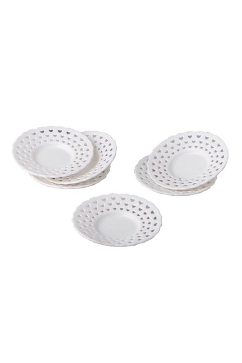 Perotti 6'lı Porselen Delikli Çay Tabağı 9572