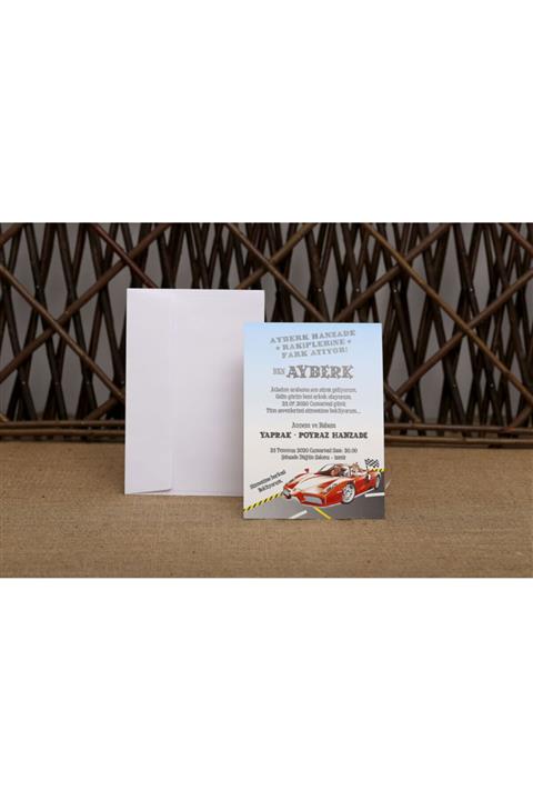 İKLİM DAVETİYE Aras 100 Adet Sünnet Davetiye 5004