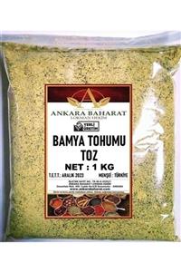 ankara baharat lokman hekim Bamya Tohumu Tozu Öğütülmüş Yerli - 1 Kg