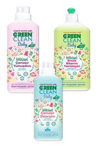 Green Clean Baby Bebek Temizlik Seti / 3 'lü Paket