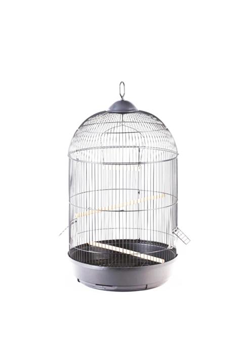 Qh Pet Cage Qh Salon Kafesi Yuvarlak Krom Ø42x77 Cm Ø42x77 Cm