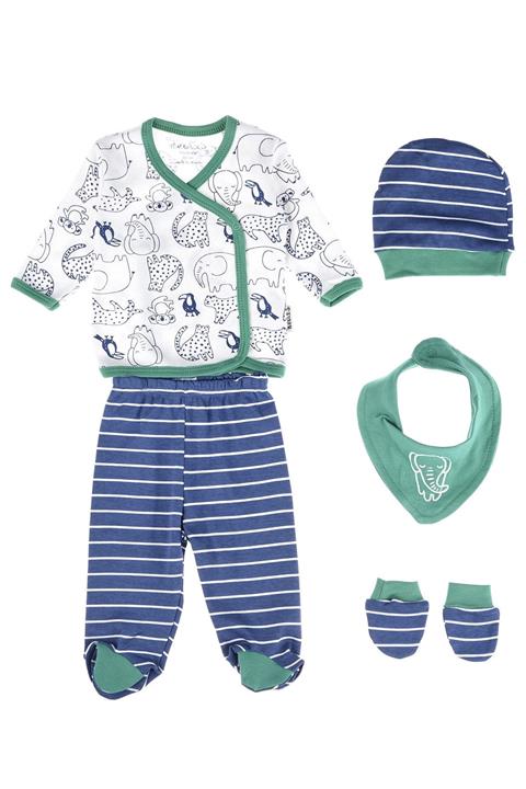 Necix's Animals Figürlü 5'li Set Erkek Mevsimlik-yeşil