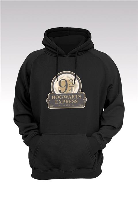 Tonny Mood Harry Potter 61 Siyah Kapşonlu Sweatshirt - Hoodie