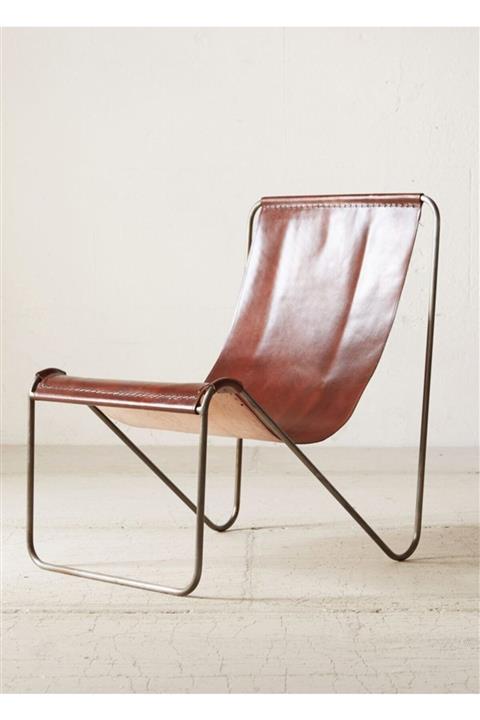 sohomanje Gerçek Deri Kahverengi Berjer