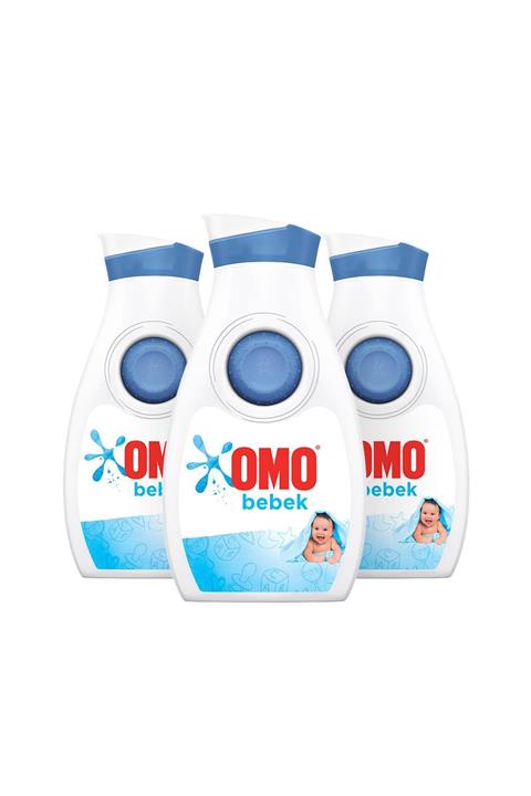 Omo Bebek Hassas Ciltler Için Sıvı Çamaşır Deterjanı 900 ml 18 Yıkama - 3'lü Paket