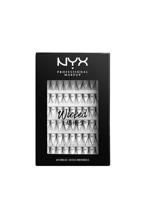 NYX Professional Makeup Takma Kirpik Hacim Uzunluk - Wıcked Lashes Sıngles 60 Adet 800897153724
