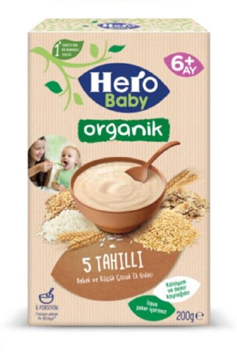 Hero Baby Organik 5 Tahıllı 200 gr