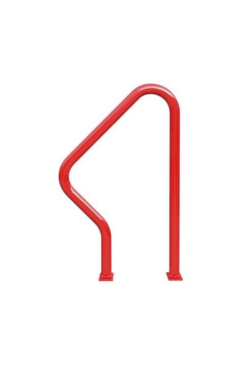 İlgi Trafik Bisiklet Park Alanı Bisiklet Koyma Kilitleme Standı Kırmızı