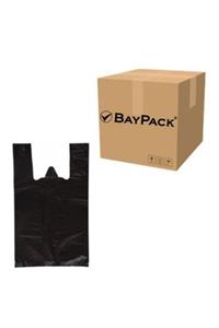 BAYPACK Siyah Hışır Atlet Poşet Orta Boy 28x50 10 Kg (1 Koli)