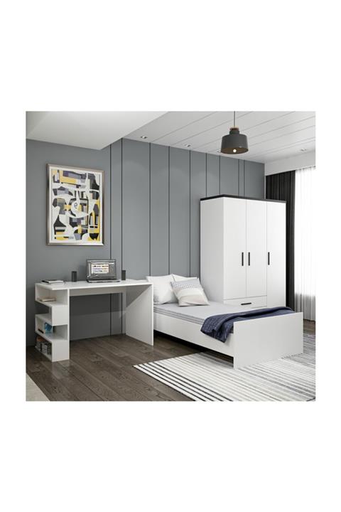 Minar Kale Genç Odası Takımı Set 1 - Beyaz