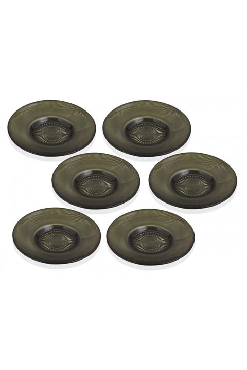 Cemile Yesil Altın 6'lı Çay Tabağı