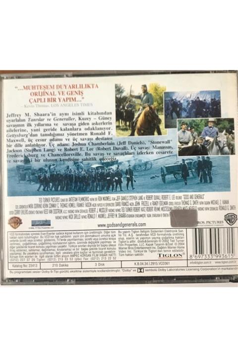 Gökçe Koleksiyon Tanrılar Ve Generaller Vcd Film Vcd7192