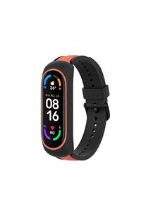 Techmaster Xiaomi Mi Band 3 4 5 6 Çift Renk Spor Tme Silikon Kordon Kayış