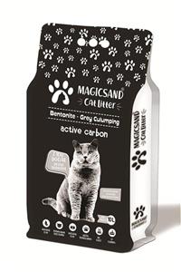 magicsand Aktif Karbonlu Topaklanan Kedi Kumu %100 Doğal Bentonit 10 Lt