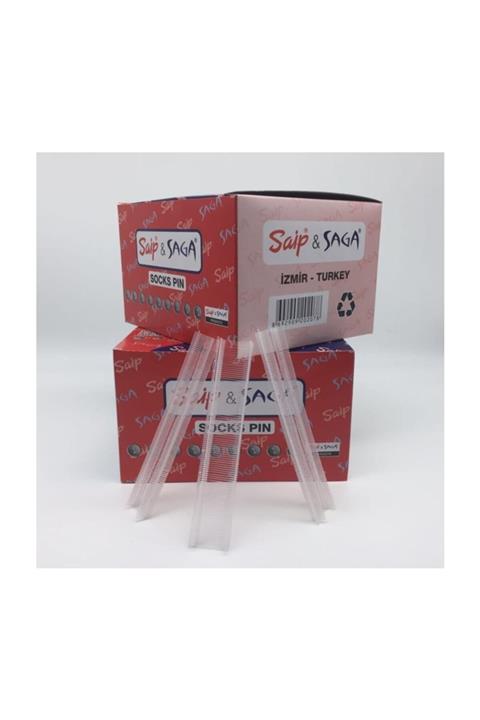 Saip 15mm Çorap Kılçığı 10,000 Li Kutu Şeffaf
