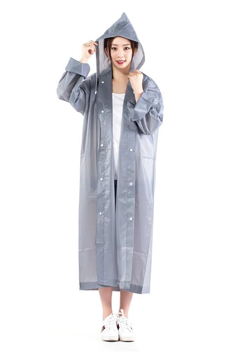 Arsimo Yağmurluk Kapüşonlu Unisex Gri