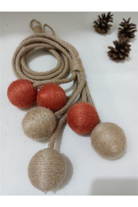 perdemhome Keten Jüt Ip Sarım 6li Broçol