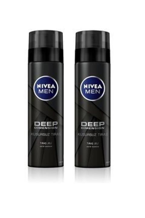 Nivea Tıraş Jeli Deep Dimension 200 ml X 2 Adet
