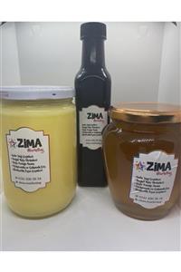 zima 500 Gr İnek Yağı 500 Gr Çiçek Balı 250 Gr Üzüm Pekmezi