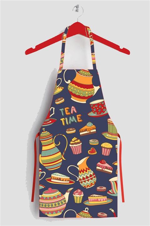 AYSHOME Çay Saati Desen Leke Tutmaz Mutfak Önlüğü