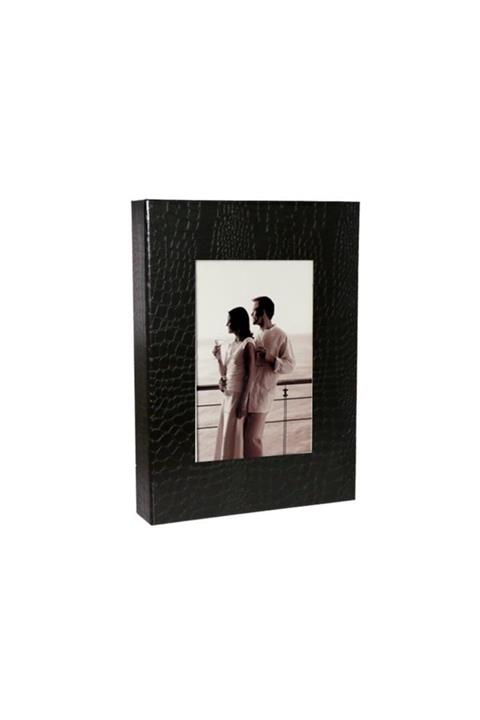 SARA Siyah Deri Pencereli Fotoğraf Albümü 15x21cm 100'lü