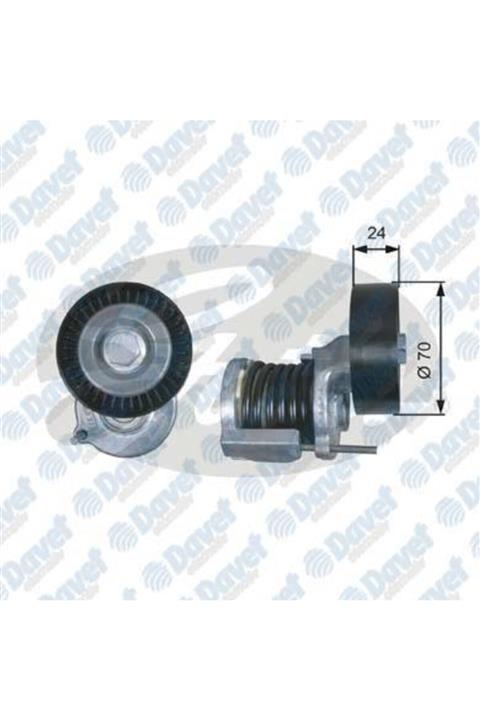 GATES Alternator Gergı Rulmanı Kut.caddy Golf Passat A1 A3 1.6tdı 2.0tdı 10