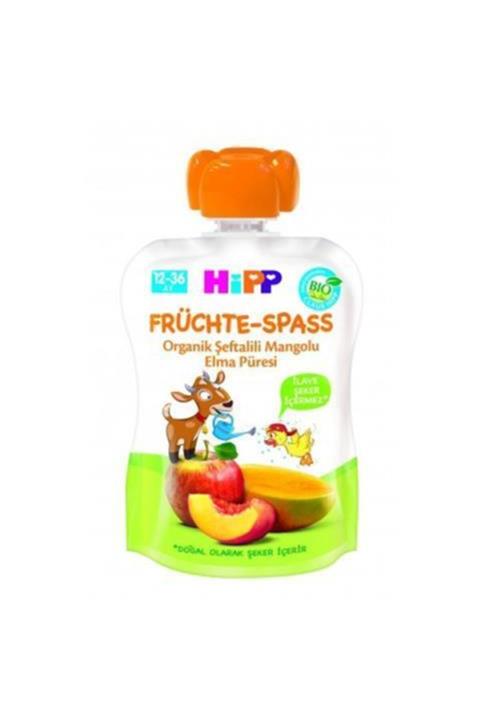 Hipp Organik Şeftalili Mangolu Elma Püresi 90 gr