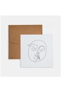 PK Design Line Drawings Face 1 Mini Poster