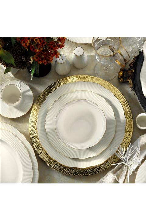 Kütahya Porselen 6'Lı Bone Ilay 27 Cm Servis Tabak 6 Lı