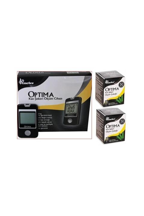 4moms OPTİMA KAN SEKERİ ÖLÇÜM CİHAZI + 2 KUTU STRİP 100 ADET
