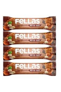 Fellas Nuts Bar Karışık Kuruyemiş Ve Kakao 40gr 4 Adet