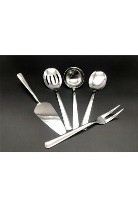 Akayev 5 Parça Çelik Sos Takımı