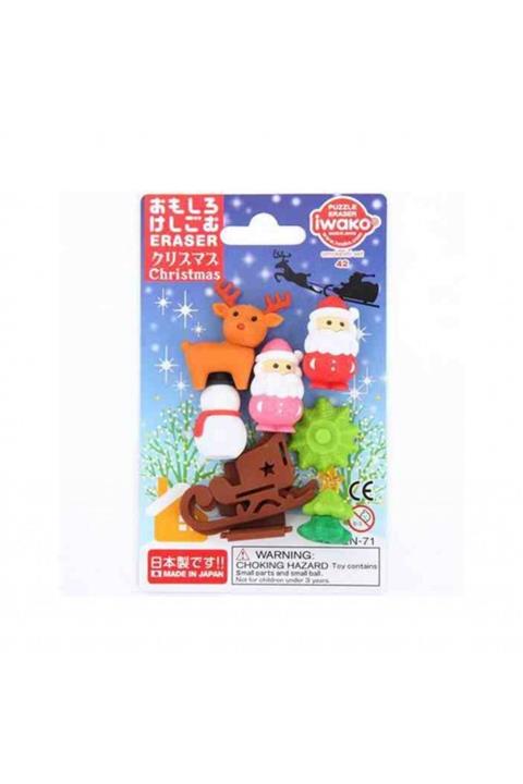 İwako Iwako Koleksiyonluk Silgi Seti - Yılbaşı Temalı