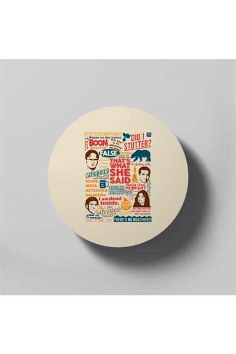 Fizello The Office Quotes Colors Bardak Altlığı