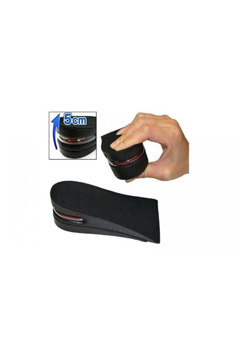 sherbettshopping Hava Yastıklı Boy Uzatıcı Tabanlık Uzatan Gizli Topuk 5cm