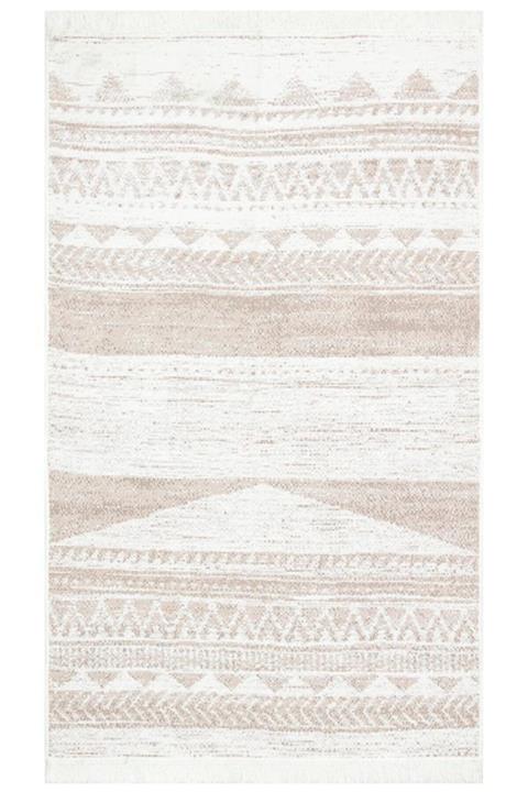 Eko Halı Arya Ar 06 Natural Yıkanabilir Pamuk Etnik Desen Kilim